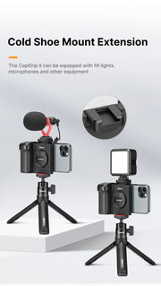 ULANZI CG01 CapGrip II Handheld Selfie Booster Grip with Bluetooth Remote Control Phone Shutter for Smartphone Photography