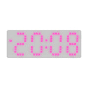 INS Personalized LED Large Character Electronic Clock Bedhead Alarm Clock Simple and Fashionable Colorful Large Screen