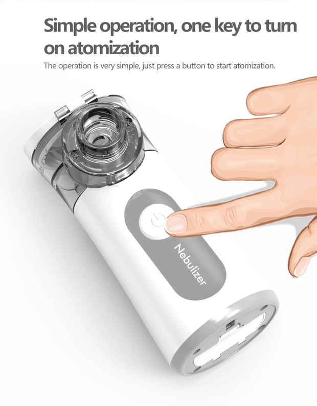 Handheld Portable autoclean Inhale Nebulizer Mesh Atomizer silent inhaler nebuliser inhalator for kids nebulizador portatil