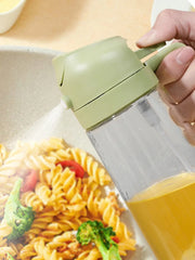 Olive Oil Dispenser Bottle 2-In-1 Cooking Oil Sprayer 470ml Glass Spray Bottle With Dumper Food Grade Oil Mist Machine Suitable